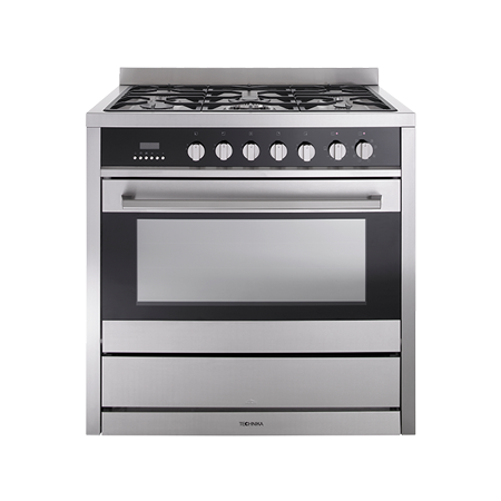 technika 60cm dual fuel upright cooker